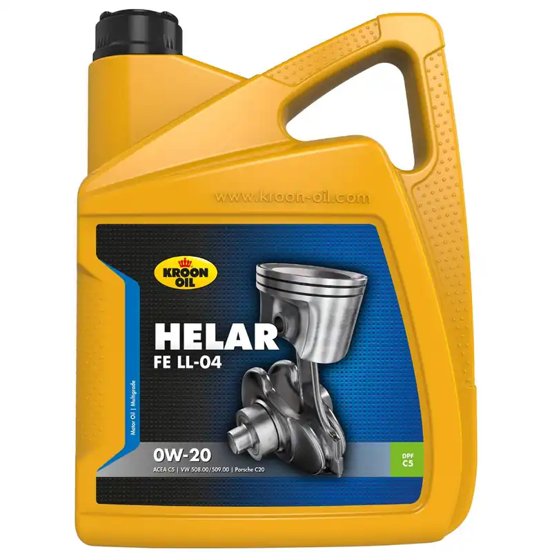 Goedkoop Kroon Oil Helar FE LL-04 0w20 motorolie 5 liter